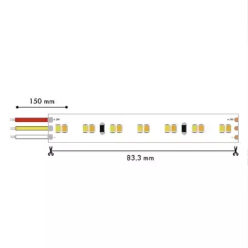 Светодиодная лента Favourite 24В SMD2835 19,8Вт/м 6500K 5м IP65 2001-62065