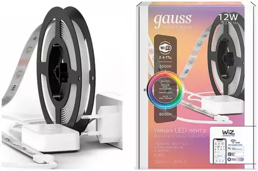 Светодиодная лента Gauss Smart Home 4W/m 54LED/m RGBW 3M 5010122