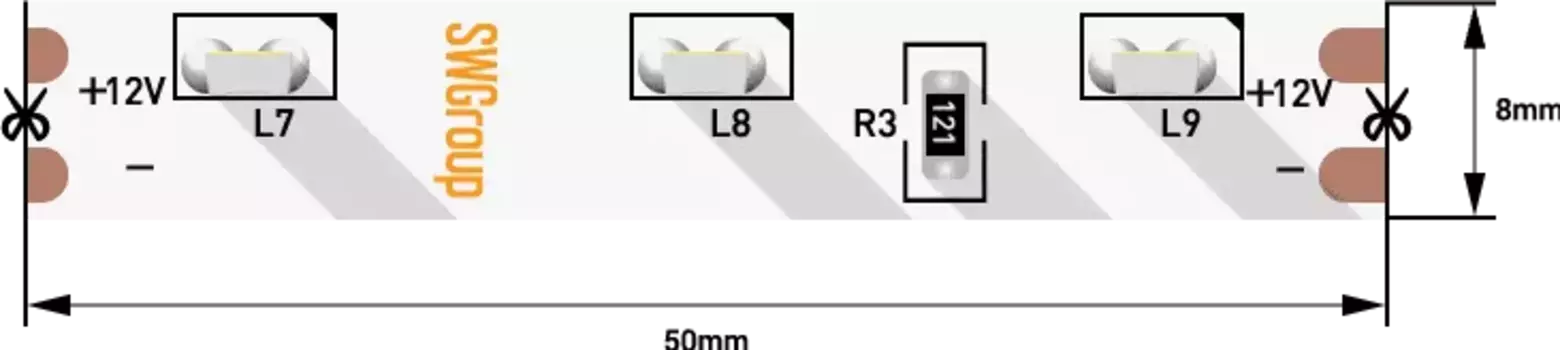 Светодиодная лента SWG SWG31560-12-4.8-WW 002201