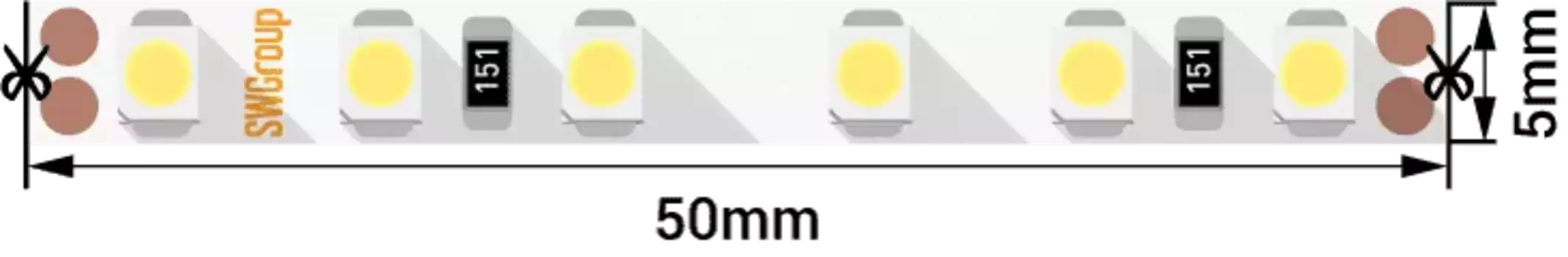 Светодиодная лента SWG SWG3PT120-24-9.6-NW 005668