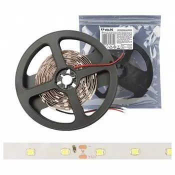 Светодиодная лента Uniel 5M теплый белый 6W 2835SMD 60LED/m ULS-2835-60LED/m-8mm-IP20-DC24V-6W/m-5M-WW UL-00002971