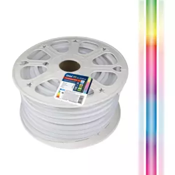 Светодиодная лента Uniel ULS-N22-5050-80LED/m-8mm-IP67-220V-10W/m-50M-RGB бобина