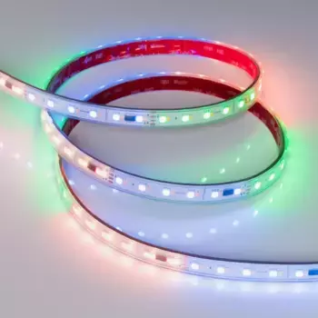 Светодиодная влагозащищенная лента Arlight Бегущий огонь 6W/m 60Led/m 2835SMD разноцветный/дневной 5M SPI-P-BA120-14mm 24V RGBW-Day-PX6-BPT 040623