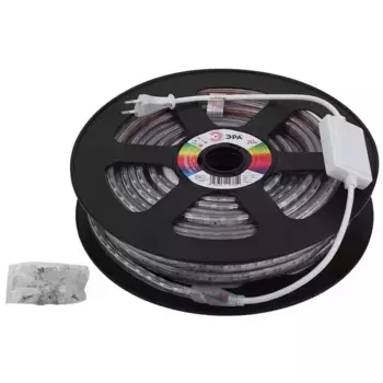 Светодиодная влагозащищенная лента ЭРА 14,4W/m 60LED/m 5050SMD RGB 20M LS5050-14,4-60-220-RGB-IP67-20m Б0043097
