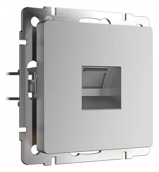 Телефонная розетка RJ-11 Werkel серебряный W1182006 4690389156496