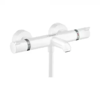 Смеситель для ванны Hansgrohe Ecostat Comfort 13114700 белый, с термостатом