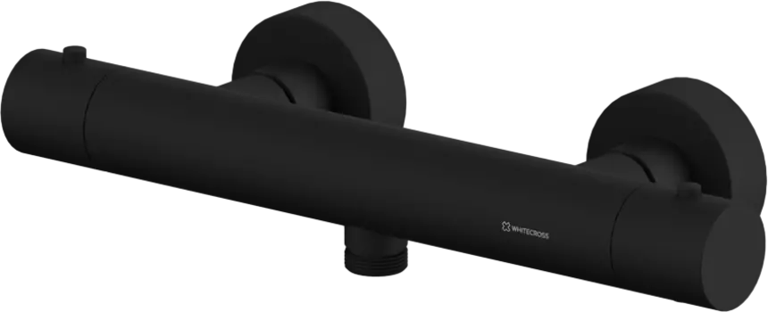 Термостатический смеситель WHITECROSS Y Y1246BL для душа, черный матовый