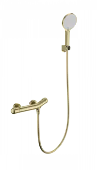 Термостатический смеситель Wonzon & Woghand WW-B2057-A-BG для душа, брашированное золото