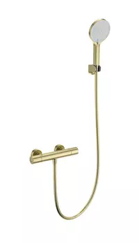 Термостатический смеситель Wonzon & Woghand WW-B3013-A-BG для душа, брашированное золото