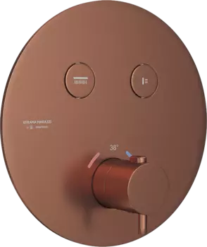 Термостатический смеситель встраиваемый KERAMA MARAZZI Eterna 70426EXKM.59.067 брашированная медь