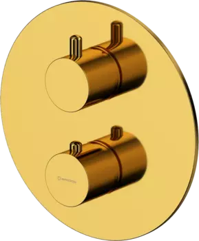 Термостатический смеситель встраиваемый WHITECROSS Y Y1236GL С ВНУТРЕННЕЙ ЧАСТЬЮ, для ванны с душем, золото