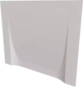 Торцевая панель для ванны Radomir Николь 80х61 L белый