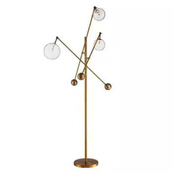 Торшер DeLight Collection Globe Mobile KG0965F-3 brass