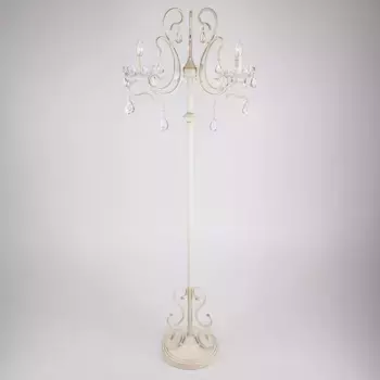 Торшер Eurosvet 12205/3F белый Strotskis