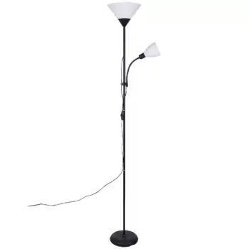 Торшер Uniel UML-T520 E27+E14 BLACK/WHITE UL-00010194