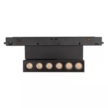 Трековый магнитный светильник Arlight MAG-ORIENT-DOTS-FOLD-S195-6W Day4000 (BK, 30 deg, 48V) 041921