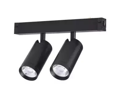 Трековый однофазный светильник AM Group AM528 BK-220V-2X10W SMART
