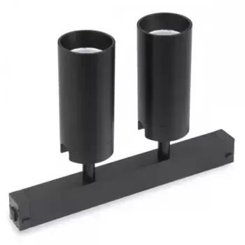 Трековый однофазный светильник AM Group Plain Opal AM590 2X10W 4000K BK