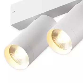 Трековый однофазный светильник AM Group Plain Opal AM590 2X10W 4000K WH