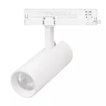 Трековый однофазный светильник Arlight LGD-GERA-2TR-R60-15W Warm3000 (WH, 55 deg, 230V) 055070