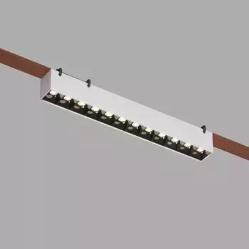 Трековый однофазный светильник Denkirs Belty Grill DK5571-WB