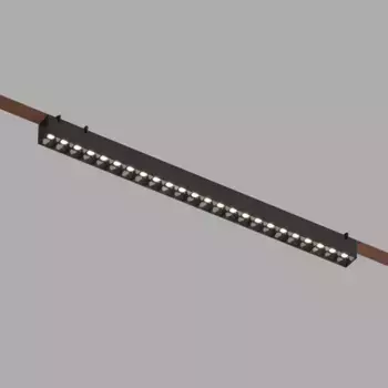 Трековый однофазный светильник Denkirs Belty grill DK5672-BK