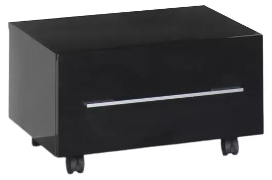 Тумба Aquanet Нота 58 подкатная, черная