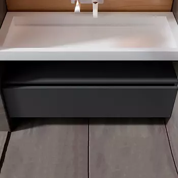 Тумба Armadi Art Flat Valessi Uno-S 120 антрацит матовый