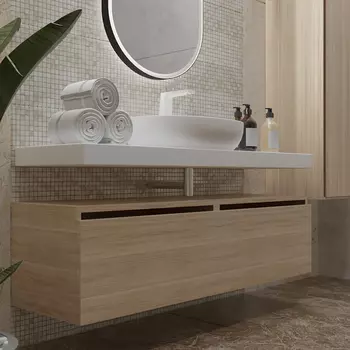 Тумба Armadi Art Flat Valessi Uno-S 140 подвесная светлое дерево