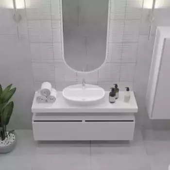 Тумба Armadi Art Flat Valessi Uno-S 140 белый глянец