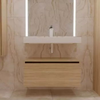 Тумба Armadi Art Flat Valessi Uno-S 80 подвесная светлое дерево