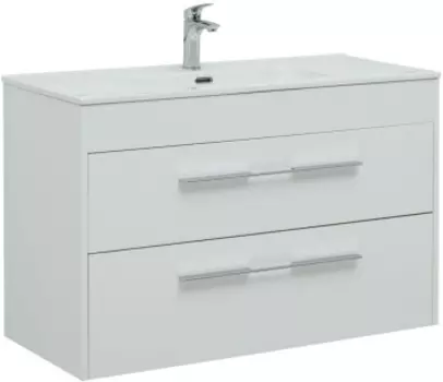 Тумба Августа 100 (Flat) цв.белый глянец (277509)