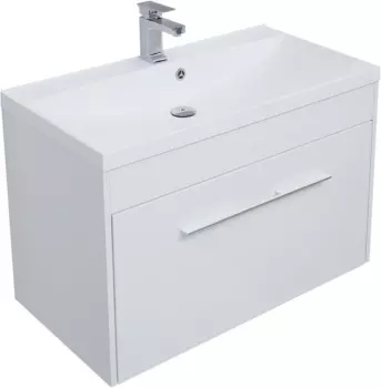 Тумба Августа 90 цв.белый (ручка хром) (274019)