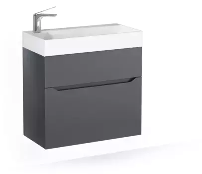 Тумба Brik 55 подвесная Антрацит