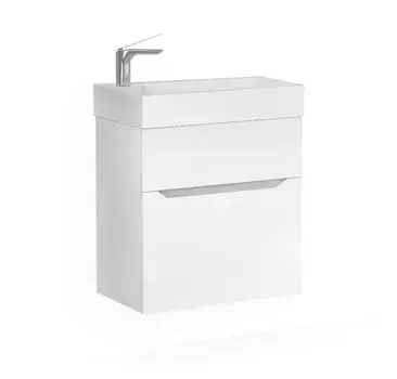 Тумба Brik 55 подвесная Белая