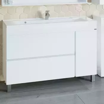 Тумба c раковиной напольная Санта Марс 120 белый