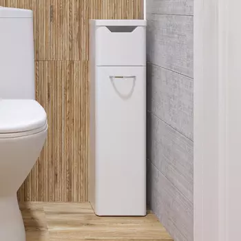 Тумба для туалета DIWO Суздаль 20x77x20 см с держателем туалетной бумаги, белая