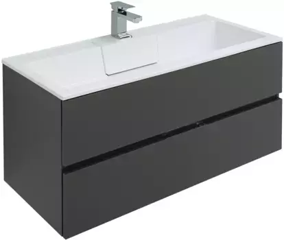Тумба для комплекта Aquanet Алвита 90 серый антрацит