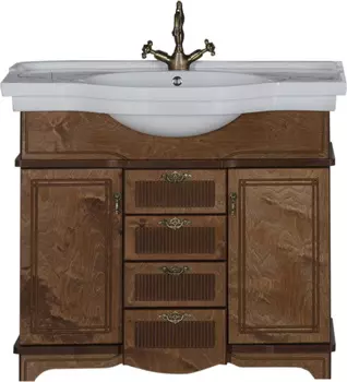 Тумба для комплекта Aquanet Луис 100 NEW темный орех