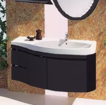 Тумба для комплекта Aquanet Опера 2-115 черная R