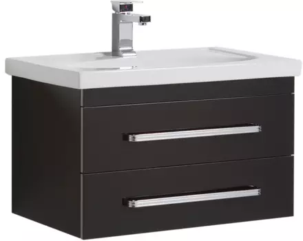 Тумба для комплекта Aquanet Сиена 70 подвесная черная