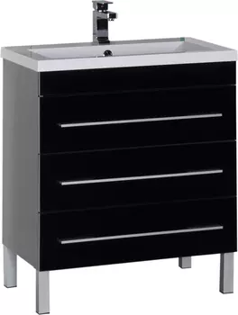 Тумба для комплекта Aquanet Верона 75 черная