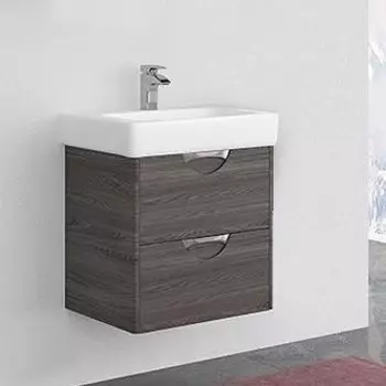 Тумба под раковину Aquaton Сильва 60 темное дерево