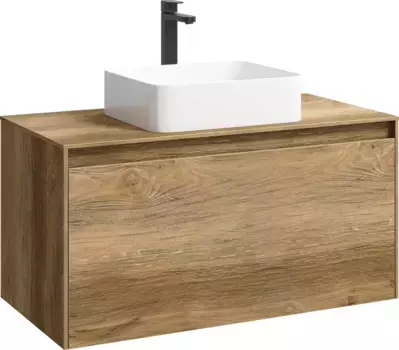 Тумба для комплекта Aqwella 5 stars Mobi 100 дуб балтийский, без сменных элементов