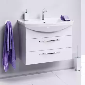 Тумба под раковину без столешницы Aqwella Allegro 75 с 2 ящиками