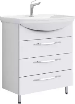 Тумба под раковину без столешницы Aqwella Allegro 75 с 3 ящиками