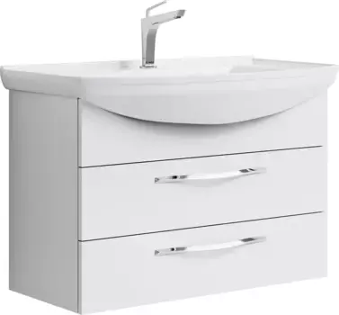 Тумба под раковину без столешницы Aqwella Allegro 85 с 2 ящиками