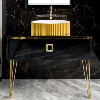 Тумба под раковину Armadi Art Lucido 100 черный