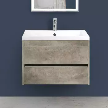 Тумба под раковину Art&Max Family 60, подвесная, Cemento Veneto
