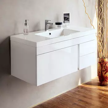 Тумба для комплекта BelBagno Luce 100 bianco lucido